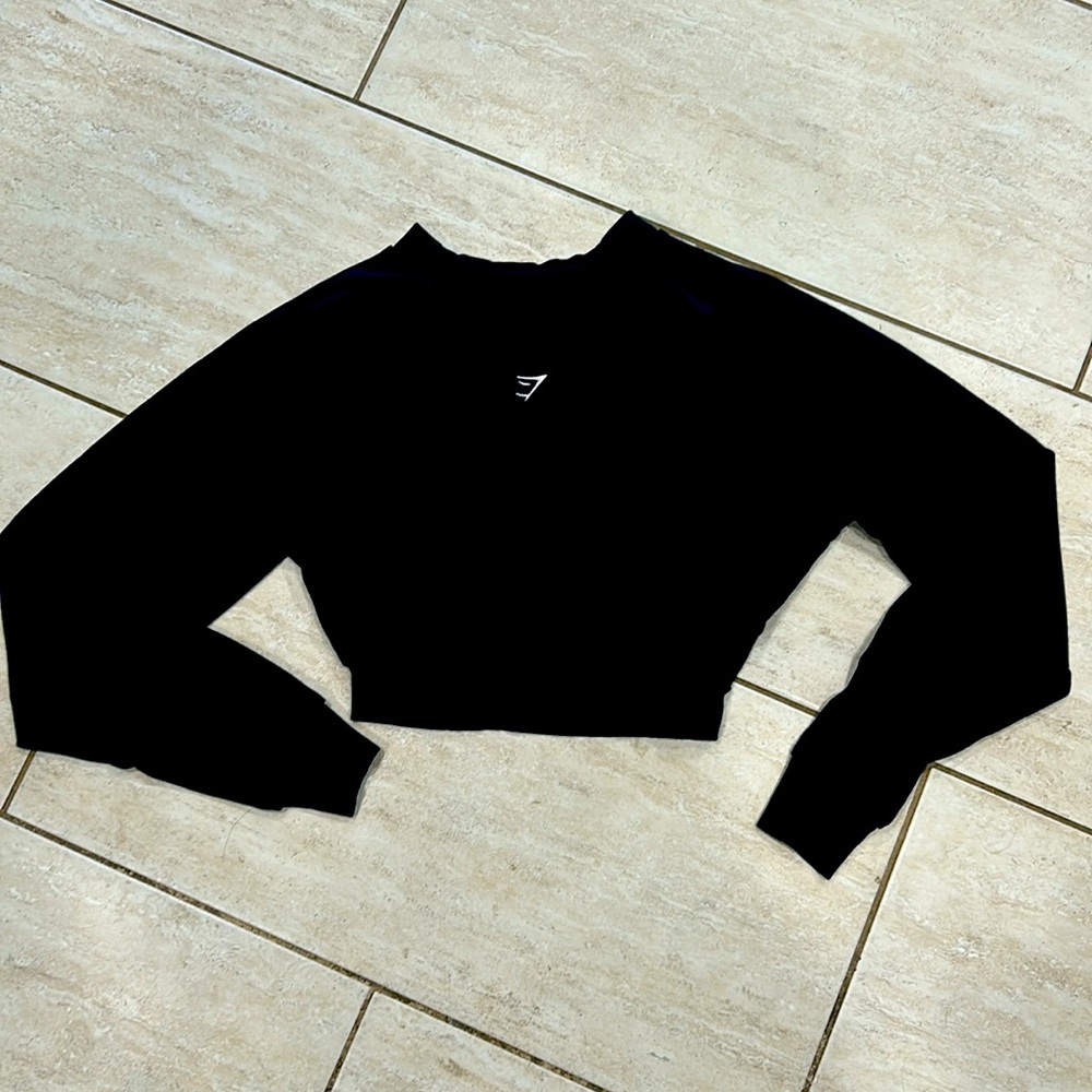 Gym shark cropped sweater